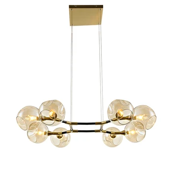 

Nordic Post modern pendant lamp 8 arm lighting Fixture E14 lamp holder foyer Bedroom Dining Living Room hanging lamp LED light