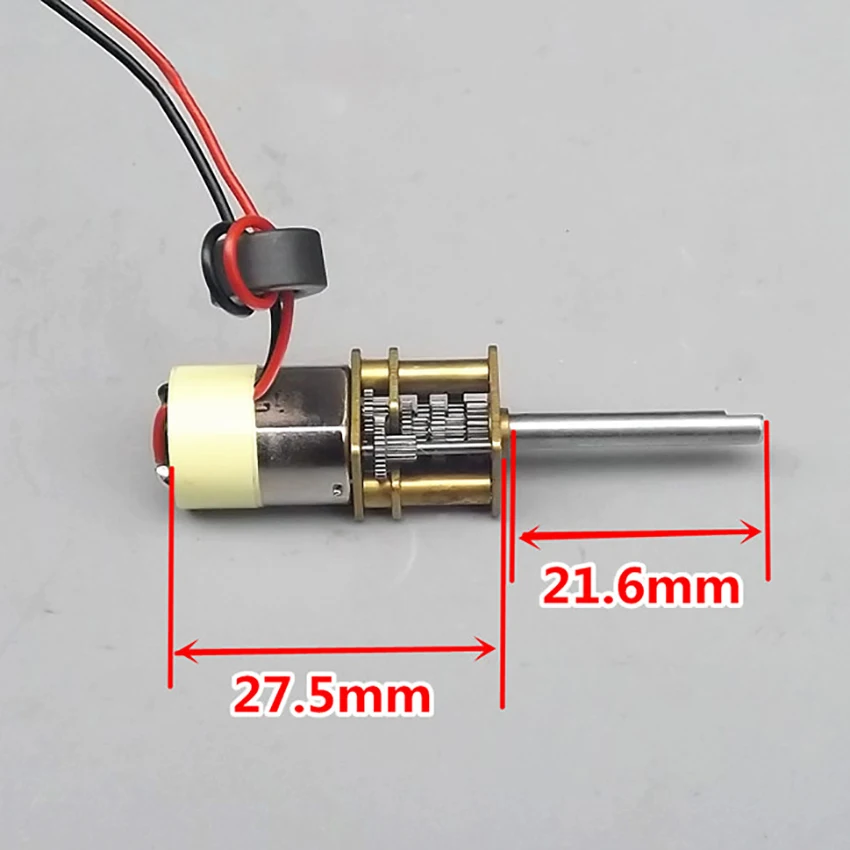 

N20 miniature long axis DC 6V 15MA 20RPM geared motor 3V 5V 6V small metal gear reducer motors deceleration electric machinery