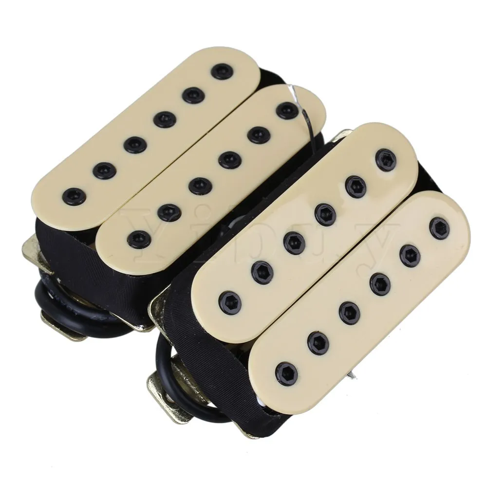 Yibuy электрогитара Мост Пикап Humbucker Double Coil Слоновой Кости Высокий Выход музыкальные инструменты гитара аксессуары