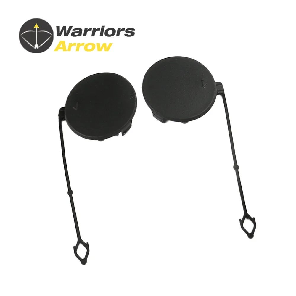 

Pair 51117159589 51117159590 For BMW X5 E70 2007-2011 Left + Right Front Tow Eye Hook Cover Cap Bumper Primed Unpainted
