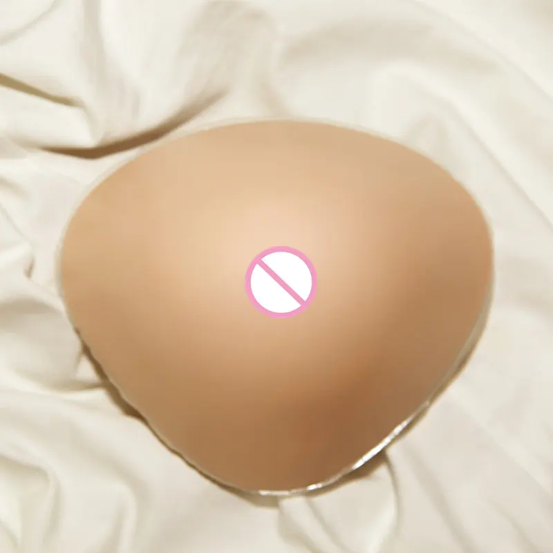 

450-650g/pc Triangular Shape Silicone Prosthesis Light Weight Backside Deep Concave for Breast Cancer Women