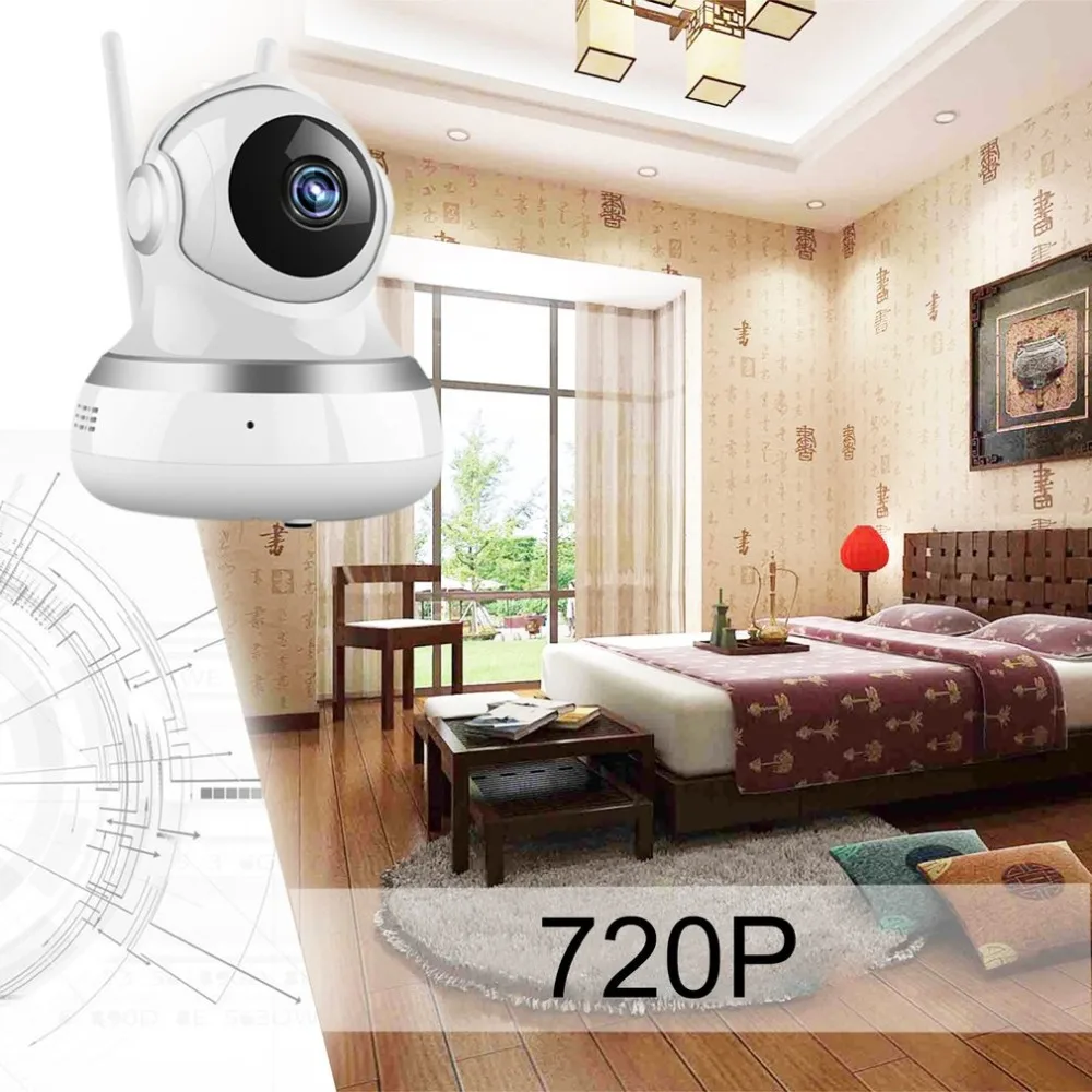 Датчик человеческого тела 720P Беспроводной интеллектуальный для слежки за домашней безопасностью HD IP камера с светодиодный беспроводной