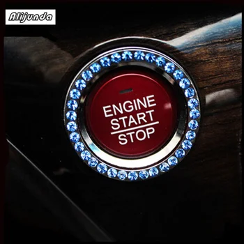 

Car styling,Diamond ignition switch cover decoration stickers protection circle For Nissan Teana X-Trail Qashqai Livina Sylphy T