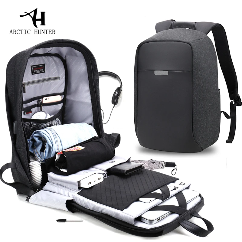 

Casual Designer Famous Men Backpack Office Travel Student Rucksack Bag Multifunction USB Charging Male Mochila 15 Inch Backpacks
