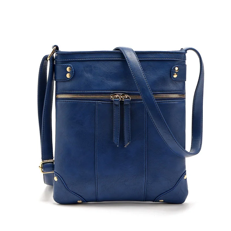 Yogodlns, мода, женские сумки-мессенджеры, женская сумка-мешок, кожаная сумка через плечо, женская сумка, Основная сумка - Цвет: Темно-синий