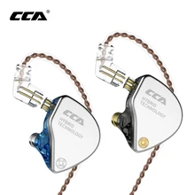 CCA CA4 BA+ DD гарнитура, гибридные наушники-вкладыши, Hi-Fi монитор, спортивные наушники для бега с съемным кабелем ZST ZSN zs10