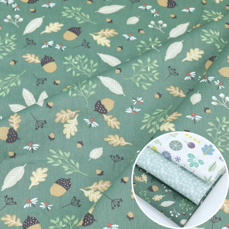 

Pine nuts Floral Twill Cotton Fabric DIY Crib Sewing Craft Patchwork Quilting Tissue Tilda Bedding Home Textile Pillows Material