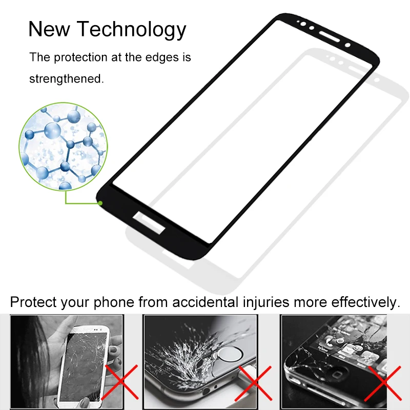 2 шт Полное покрытие из закаленного стекла для Motorola E5 протектор экрана на защитном стекле чехол для Moto E5 XT1944 пленка