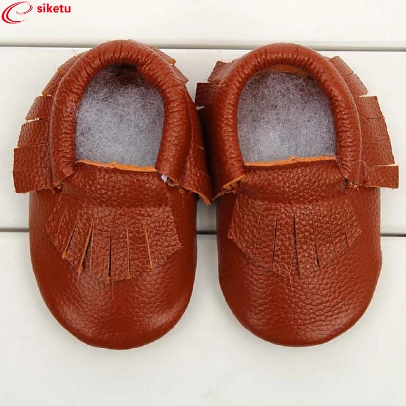 siketu Best Gift Baby Flats Tassel Soft Sole Cow Leather Shoes Infant Boy Girl Flats Toddler Moccasin Bea6624 2017 toddler infant baby boy shoes navy blue casual newborn boys sneaker soft sole girls shoes tenis menino