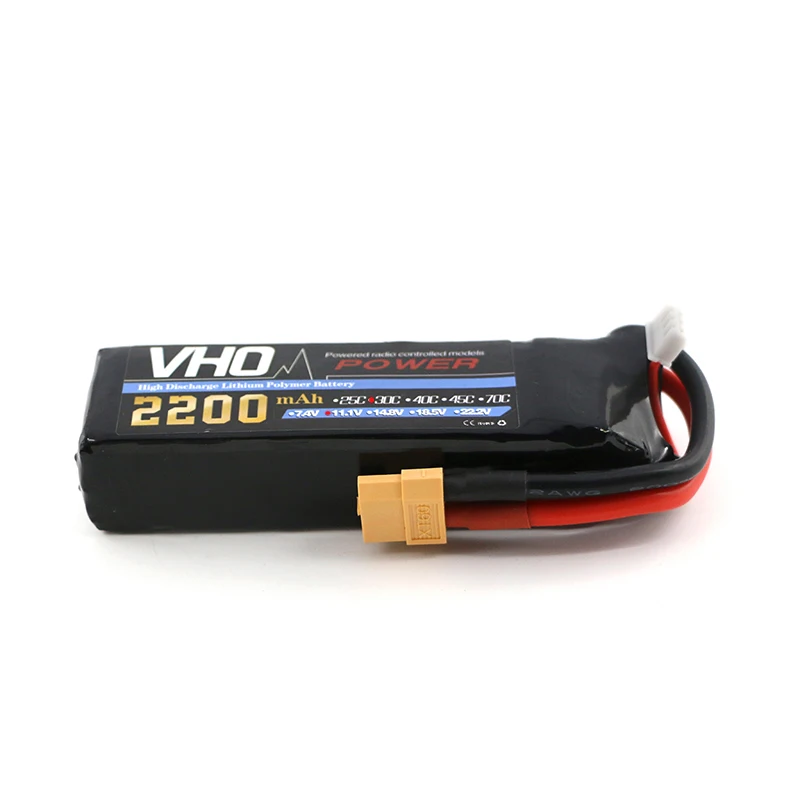 VHO 5 шт. 11 1 В 3 S 2200 мАч 30C LiPo Батарея XT60/T/JST/штекер TRX и зарядное устройство с вилкой