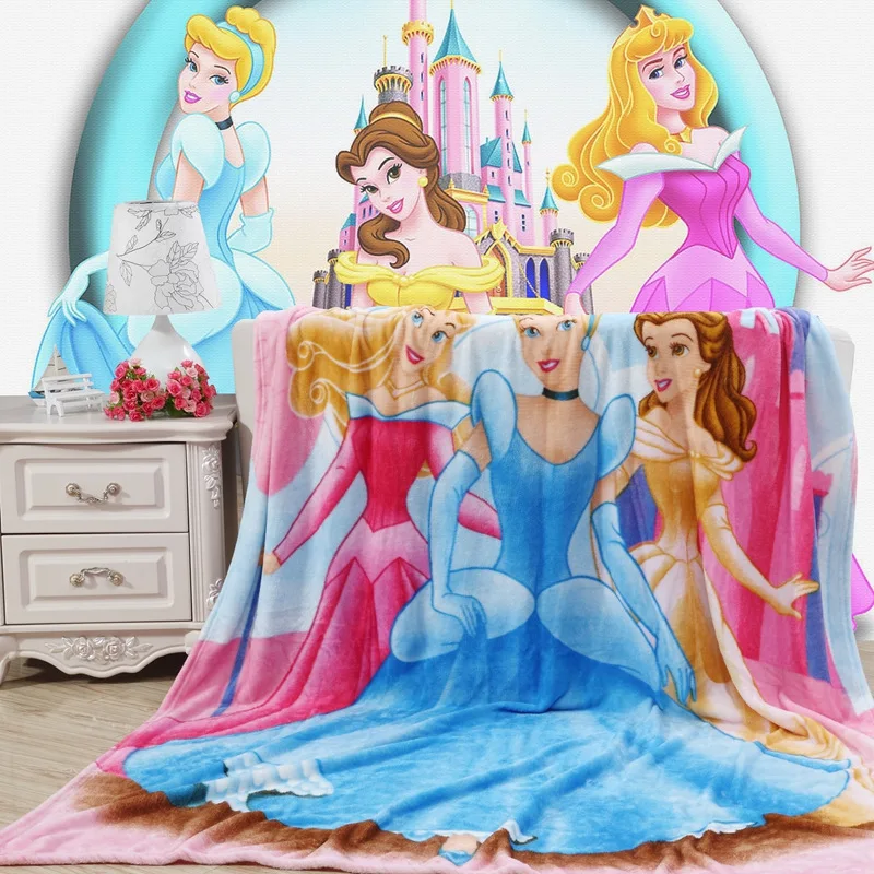 Winter Warm princess blanket bedding for kids kid coral velvet blankets 150cm*200cm girls frozen