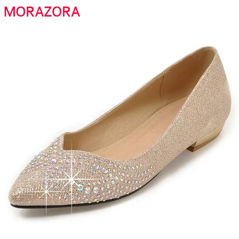 

MORAZORA 2020 Hot sale women shoes big size 34-45 fashion shoes pumps solid shallow four seasons single shoes top quality