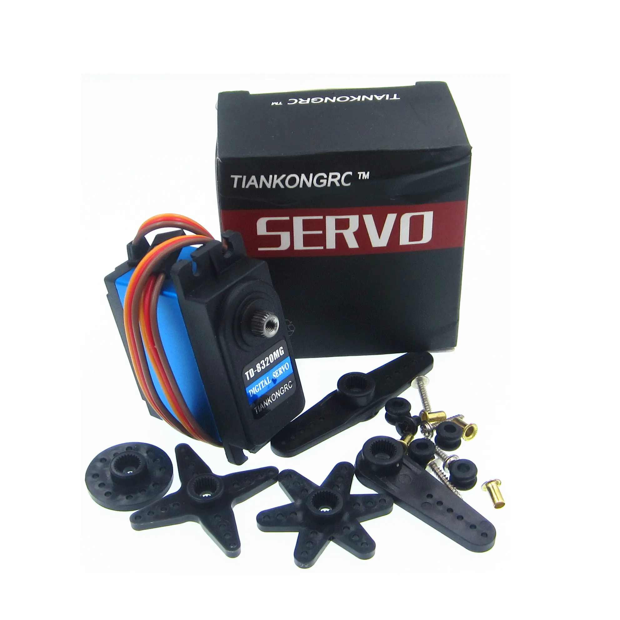 

TD-8320MG 20 кг цифровой рулевой механизм с большой крученой рукояткой, металлическая шестерня, 180 градусов, 360 градусов, 300 градусов, водонепроницаемый