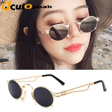 2019 Metal Oval Frame Steampunk Gothic Vampire Sunglasses Unisex Retro 1980s UV400 Sun Glasses Cosplay Styling Oculos De Sol 2019 Metal Oval Frame Steampunk Gothic Vampire Sunglasses Unisex Retro 1980s UV400 Sun Glasses Cosplay Styling Oculos De Sol