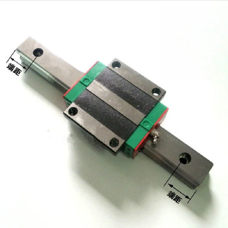 CNC Set 25-1200mm 2x Linear Guideway Rail 4x Square type carriage bearing block