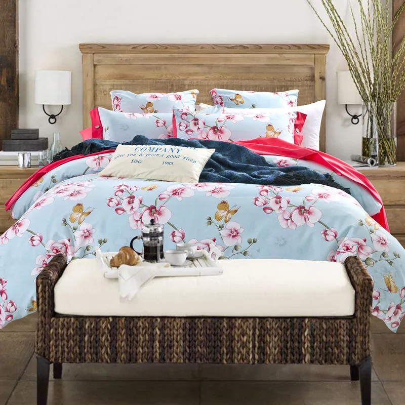 2 set/lot Minnesota style Bedding Set 4pcs Duvet Cover Sets Soft Bed