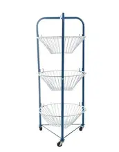 Best Offers Simple kitchen 3 layer receive shelf. Removable shelves with sliding vegetables. Wrought iron tripod