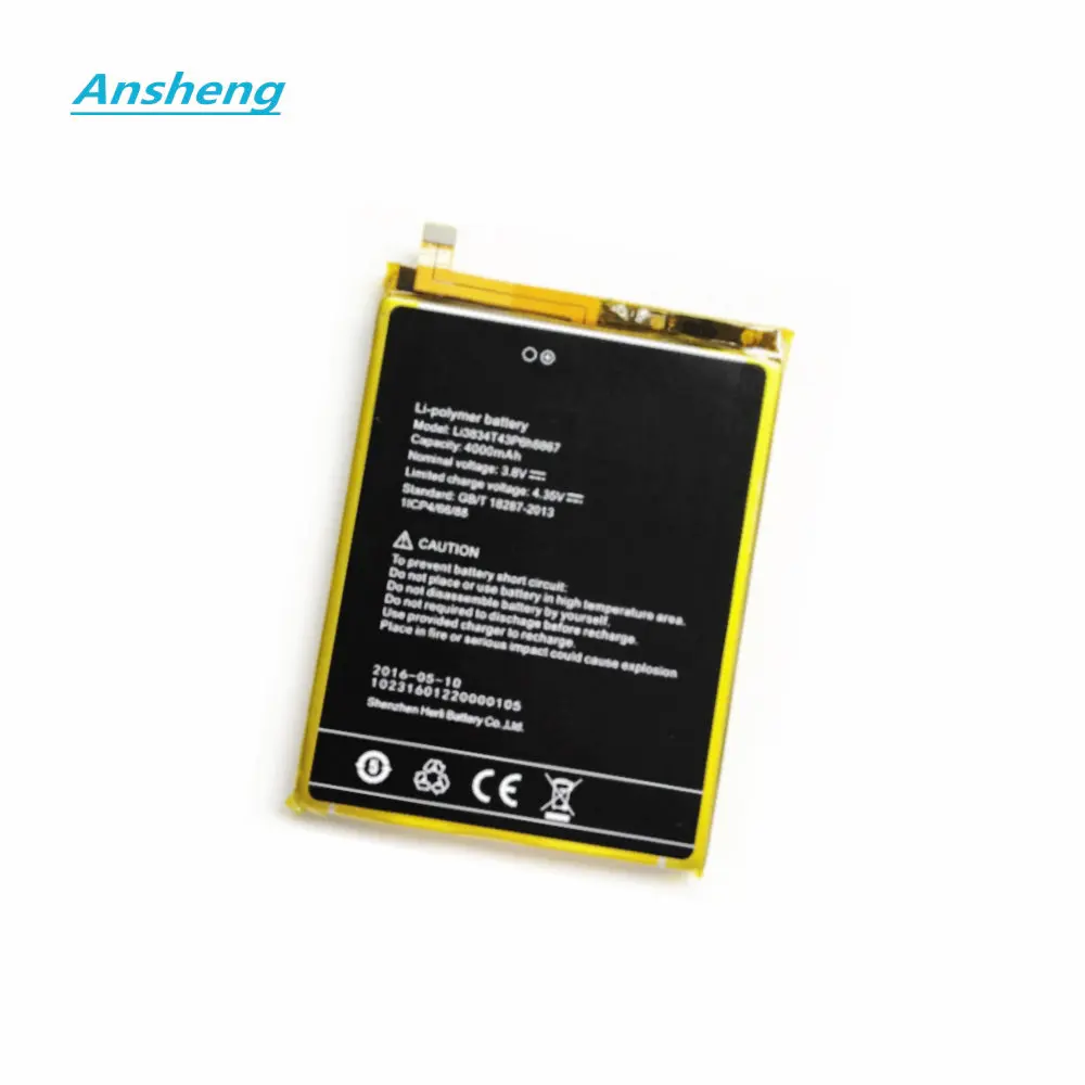 Ansheng Высокое качество 4000 мАч Li3834T43P6H8867 батарея для UMI Super Max смартфона|battery for umi|battery