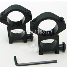 1 пара просвечивание Охота 2 шт. 25,4 мм 1 дюйм 1 кольцо для винтовки прицел рейку 20 мм Пикатинни