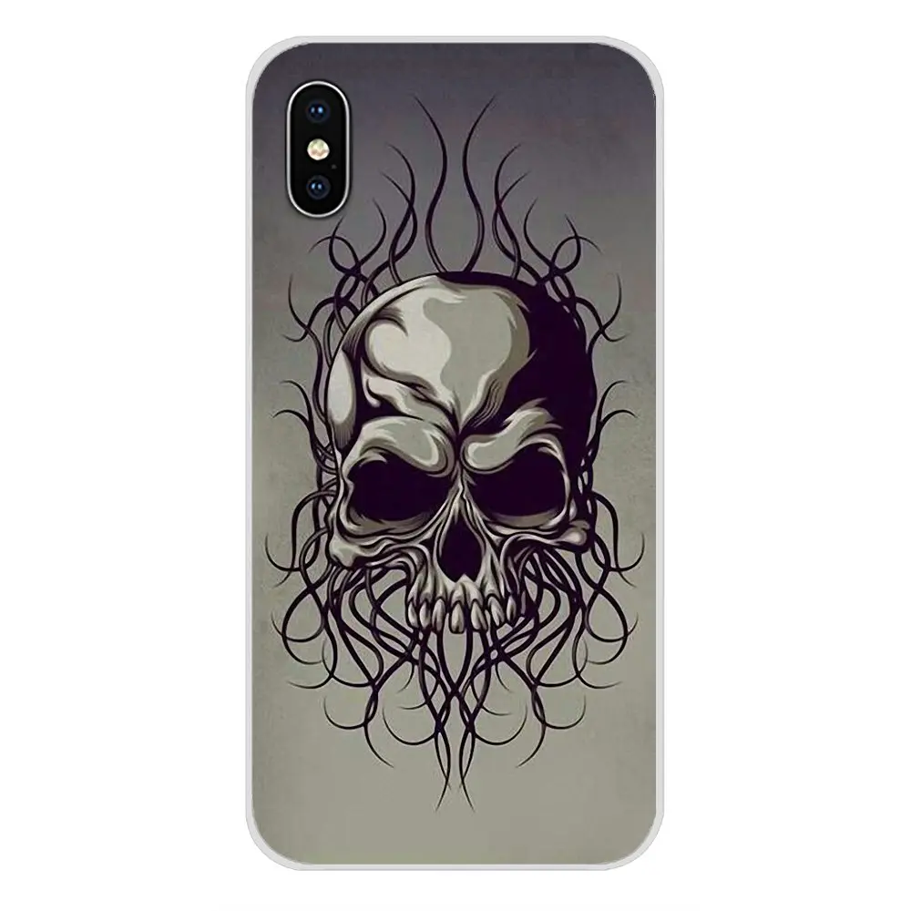 Аксессуары в форме черепа для телефона с привидениями чехлы Apple iPhone X XR XS MAX 4 4S 5 5S 5C