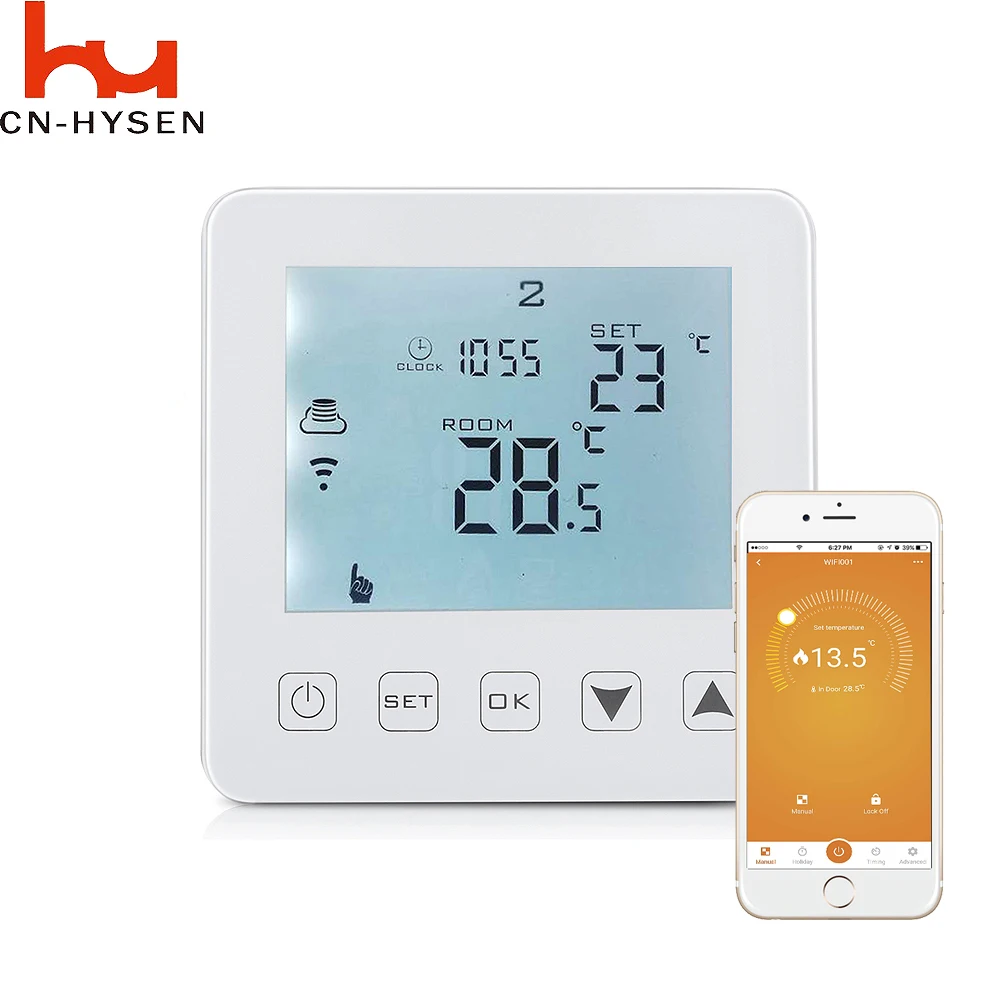 Work with Amazon Hysen Echo Alexa 16A Heating Wifi Thermostat APP Remote  Controls Thermostats Regulator Programmable - AliExpress