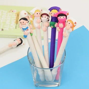 

Ball Point Pen Creative Doctor Nurse Polymer Clay Word Ballpoint Style Child Student Stationery Gift Office Supplies Random