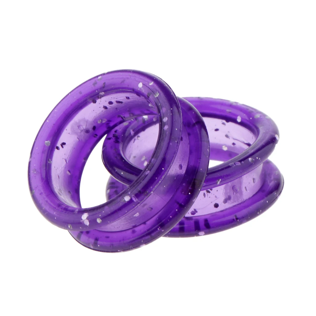 50 Pieces Rubber Scissors Shears Finger Rings Grips for Salon Barber Hairdressing Shear