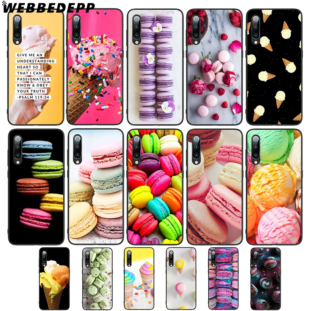 

WEBBEDEPP Ice Cream Macarons Cake Soft TPU Case Cover for Xiaomi Redmi GO Note 4 4X 5 6 pro 5A Prime 7 7 Pro