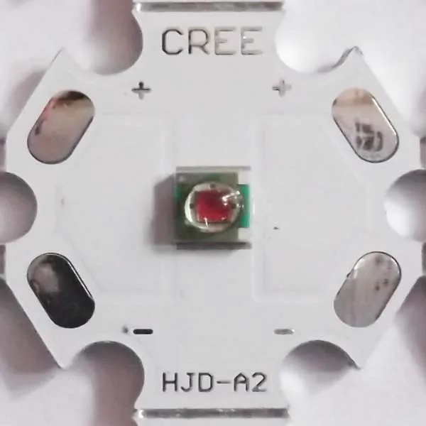 20mm 3W CREE XPE R2 Red Light LED Star-1