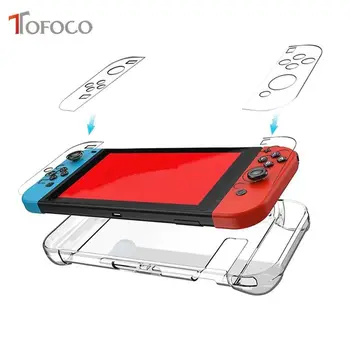 

PC Protection Cover For Nintend Switch NS NX Case Transparent Crystal Shell Console Controller Accessories Red Blue Black