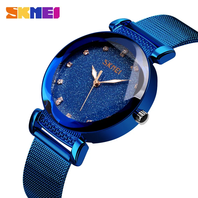 

Skmei Women quartz watches Starry sky Brightly Ladies Wristwatches Waterproof Fashion Montre Femme 2019 Luxe Gift For Female