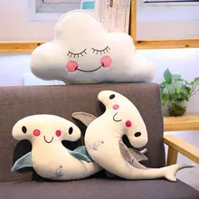1 шт 45/60 см 3 модели плюшевые игрушки заполненные облако кукла реальной жизни фигурка Акула Soft touch роскошные заполнения Домашняя Декоративная скульптура