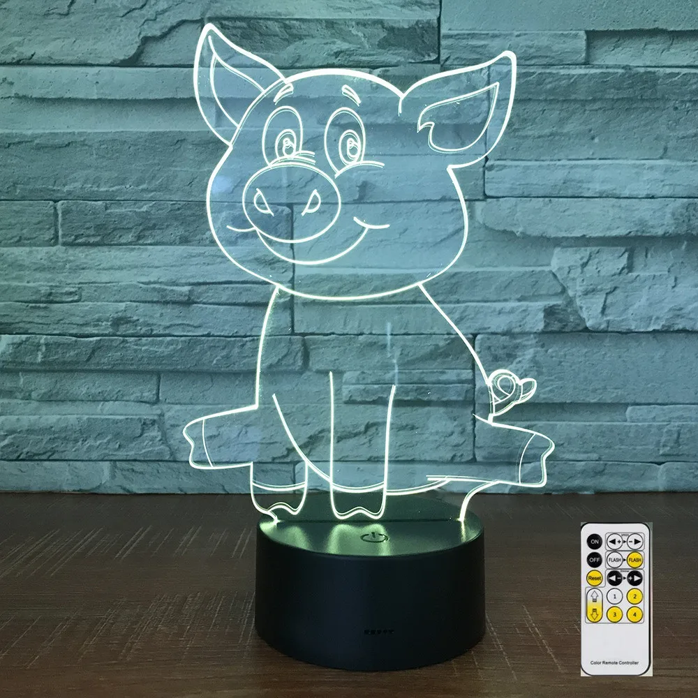 Asmarluxx Pig 3d lamp008