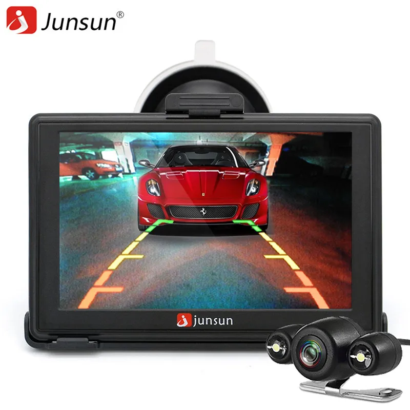 

Junsun D100S 7 Inch Car 3D Vehicle GPS Navigation Mointor Bluetooth Rearview Camera Free Map Touch Screen Cam
