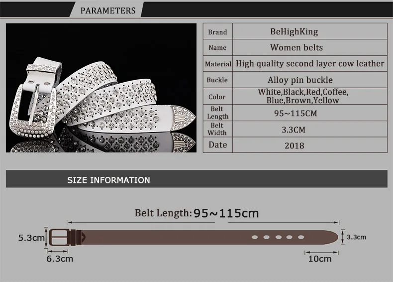 Belt Width Size Chart