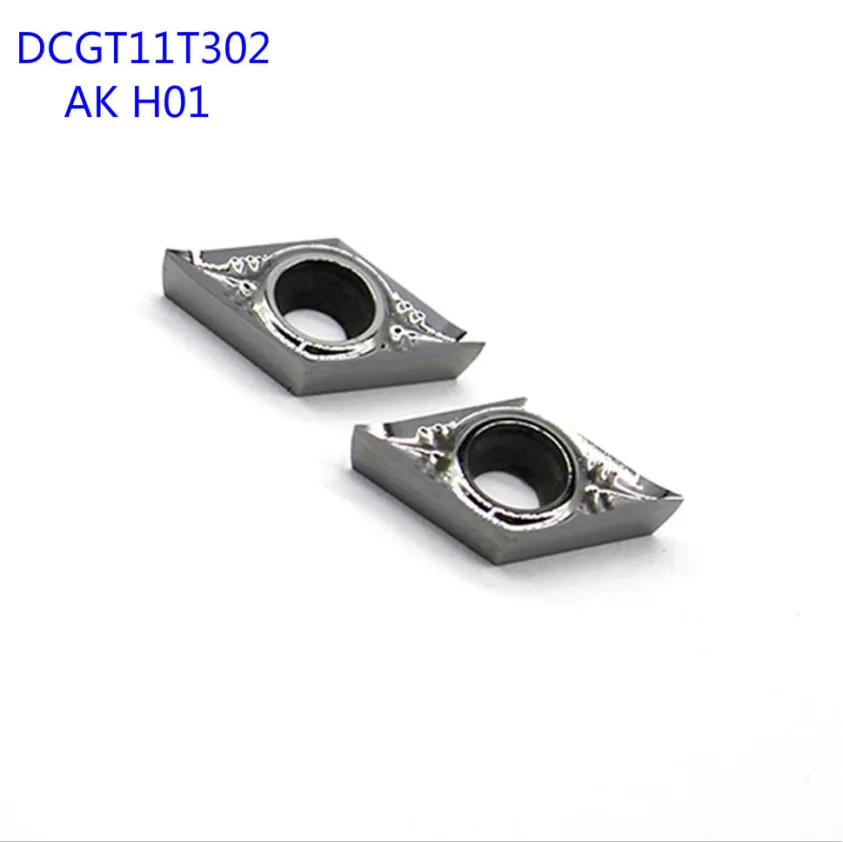 

KORLOY DCGT11T302 AK H01 DCGT 11T302 Aluminum cutter blade Insert Cutting Tool turning tool CNC Tools AL +TIN Alloy wood