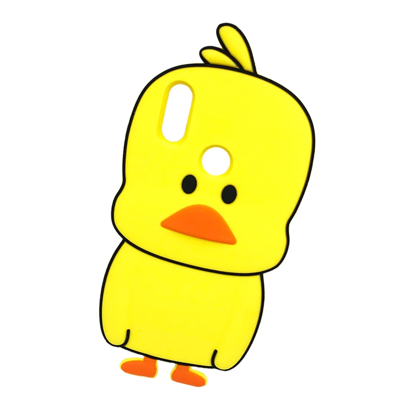 

Cute 3D Cartoon Yellow Duck Soft Silicone Phone Cases For Xiaomi Mi 8 Lite A2 6X Redmi Note 5 7 Pro Cover For Redmi S2 Shell