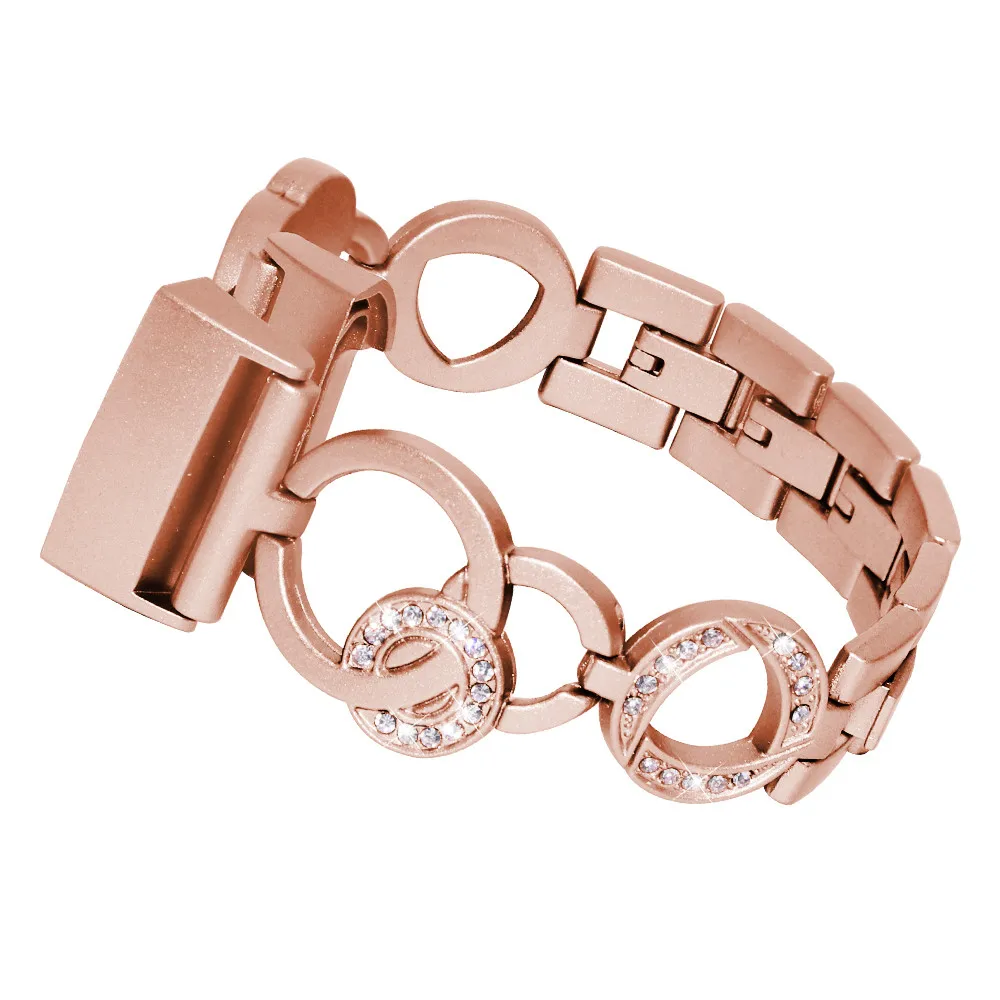 rose gold Браслет из нержавеющей стали Смарт-часы сменный ремешок для Fitbit Charge 3 носить очень удобно с использованием прочных материалов - Цвет ремешка: rose gold