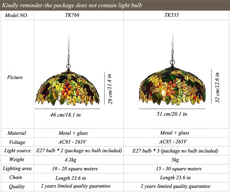 Tiffany hanging lamp light (17)