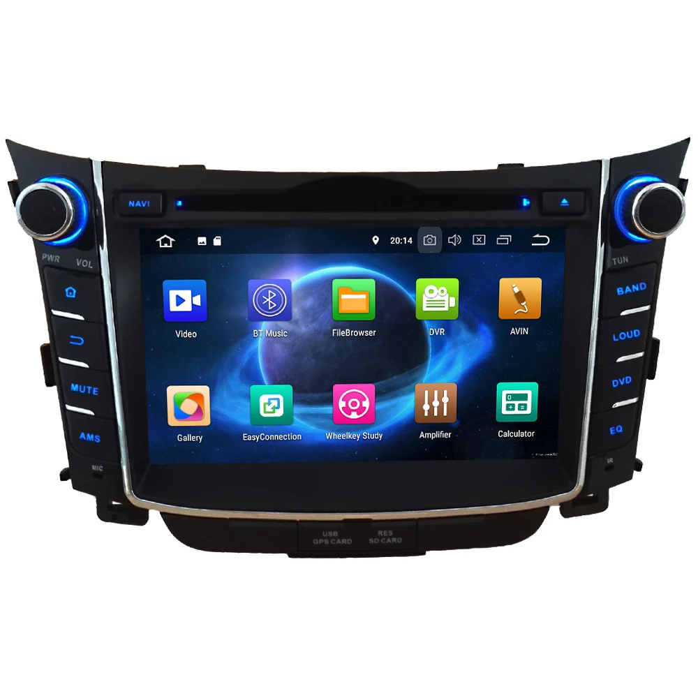 Best KLYDE 4G Octa Core 4GB RAM 32GB ROM Android 8.0 7.1 6.0 Car DVD Multimedia Player For Hyundai I30 2011 2012 2013 2014 2015 2016 1