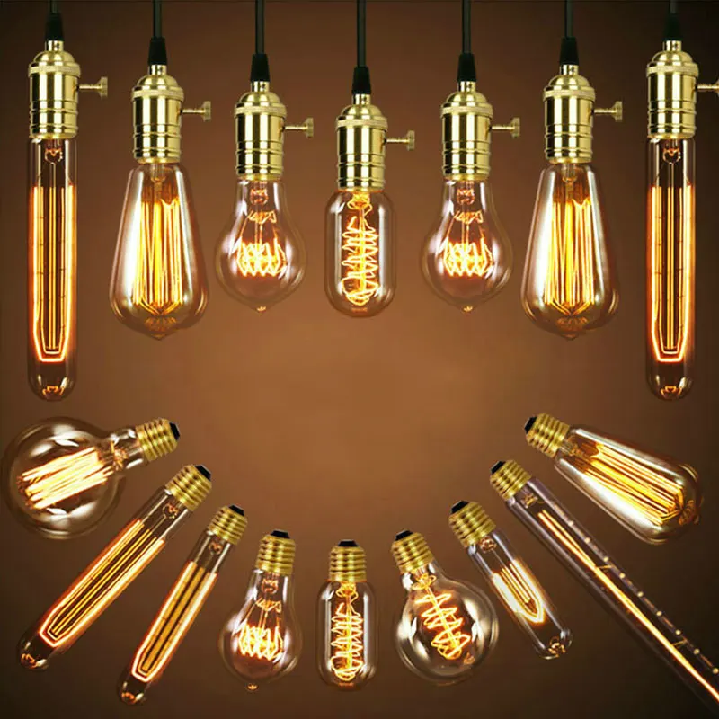 

Retro Edison Bulb E27 220V 40W Starry lamp edison bulb Vintage LED Lamp Filament Light Warm White Home Decor Christmas Lighting