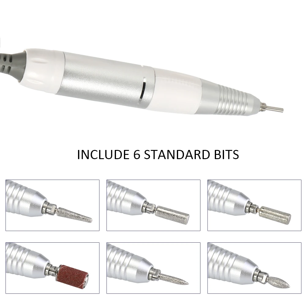 Пилочка для ногтей, электрическая мини-дрель, шлифовальная машина, 30000 об/мин, гравировальная ручка, шлифовальный станок, электроинструмент для дизайна ногтей, деревообработка