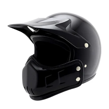 

BYE Retro Vintage Motorcycle Helmet Men Full Face Helmet Moto Riding Scooter Chopper Cruiser Biker Motocross Helmet Motorbike
