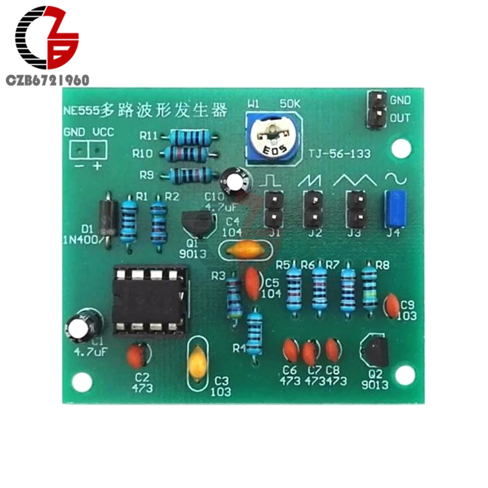 

Triangle Square Wave NE555 Multi-Channel Waveform Generator Module DIY Kits