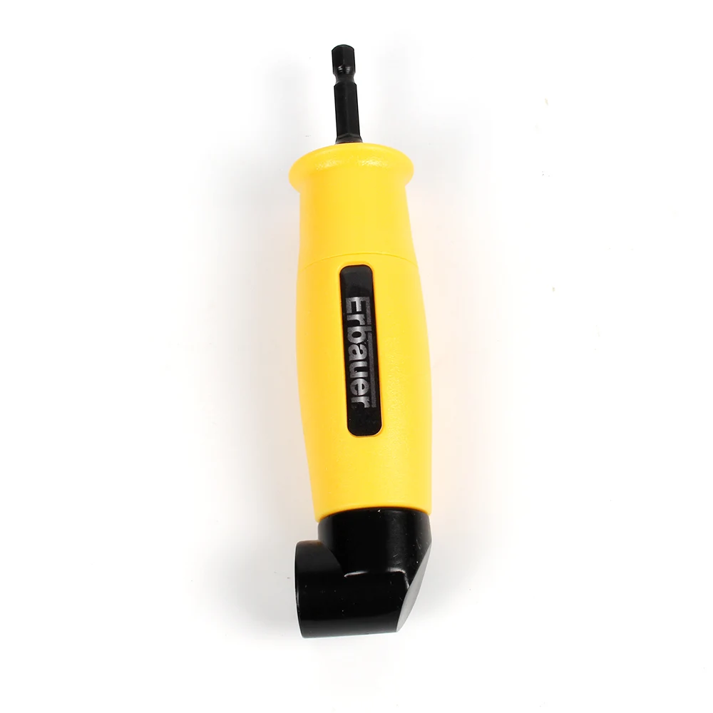 1/4 Inch Hex Drill Bit Socket Holder Adaptor Sleeve 90 Degree Angle Extension Right Driver Drilling Shank Screwdriver Magnetic