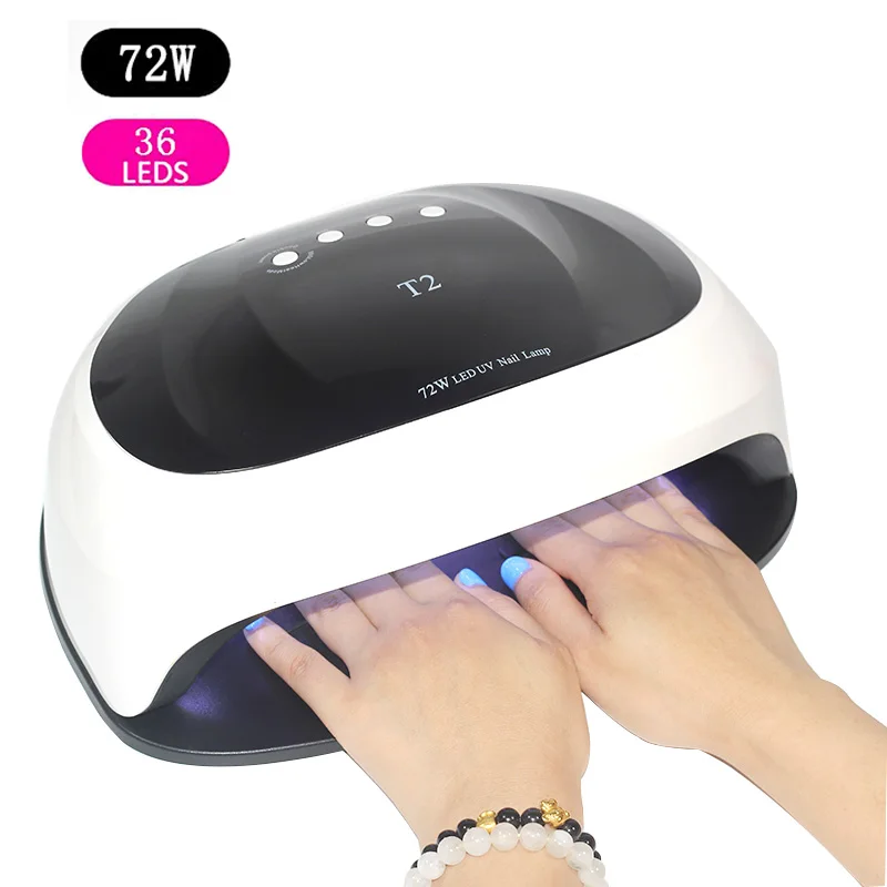 

new listing 36/54/72W Nail Dryer UV Nail Lamp Gel Polish Curing Lamp with Bottom 30s/60s Timer LCD Display Lamp for Nail Dryer