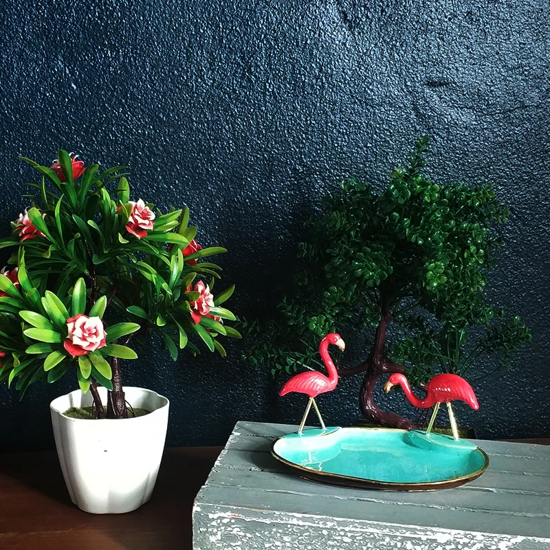 Стол орнамент Фламинго металлический декор положить на стол для друг grift подарок Лидер продаж