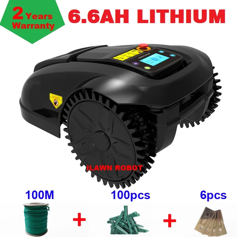 

Europe Warehouse Garden Automatic Intelligent Robotic Lawn Mower E1800T with 6.6ah lithium battery,Working Capacity 1800m2