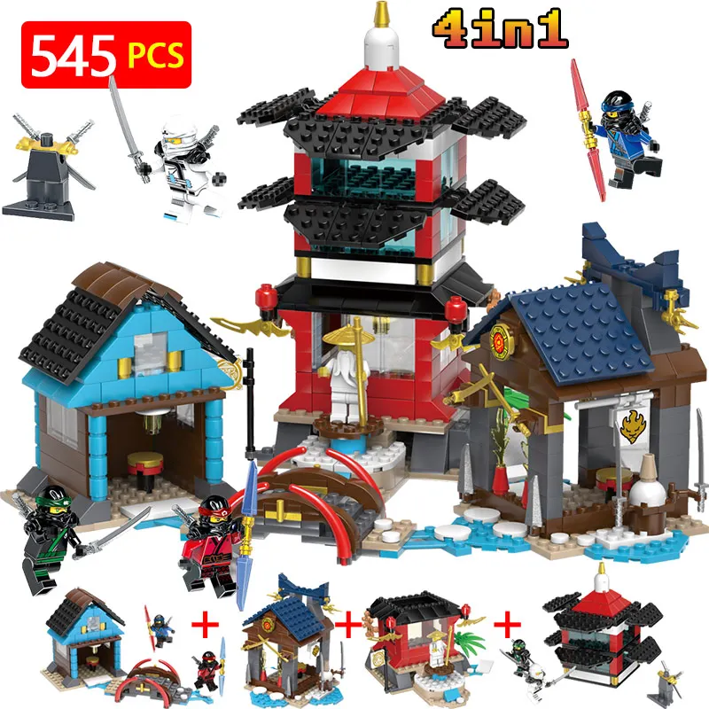 

Ninjagoed Movie Temple Scene Action Figures Building Blocks Compatible LegoINGLYs NinjagoINGlys Series Technic Designer Bricks