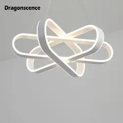 Dragonscence современная светодиодная Люстра для гостиной спальни столовой алюминиевый корпус Крытый кулон люстра освещение XL-8016
